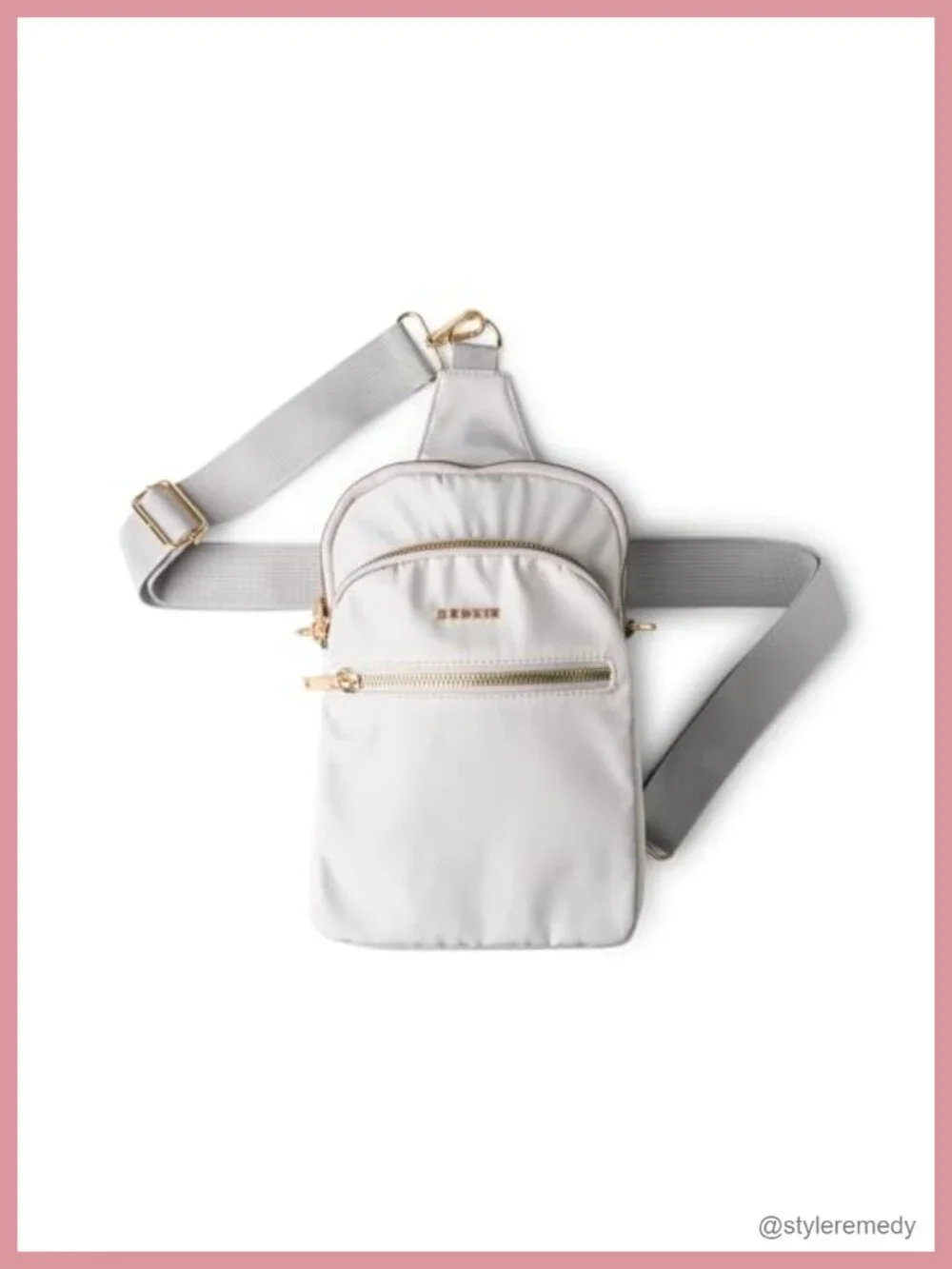 Women's Convertible Sling Crossbody Bag Polyester W- Adjustable Strap Travel